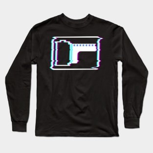 35mm Film Photography Vaporwave Aesthetic Glitch Art Long Sleeve T-Shirt